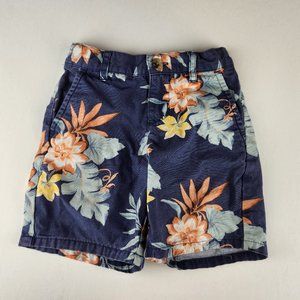 Janie and Jack Blue Floral Casual Shorts sz 18-24 months
